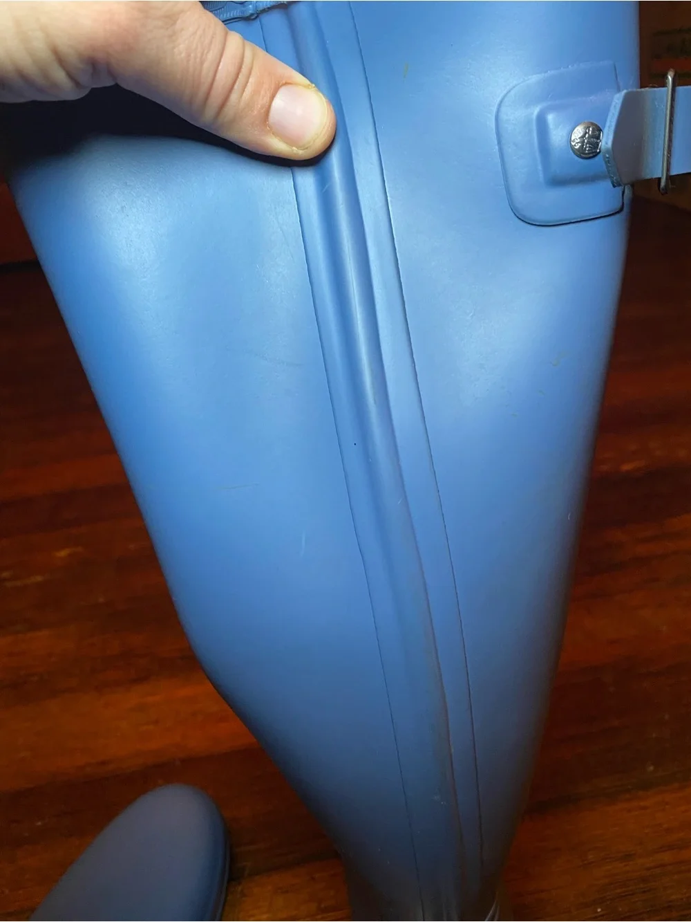 EUC Hunter Women's Original Refined Tall Rain Boots Rock Pool Blue